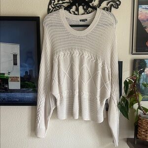 Wild Fable Cream Knit Sweater